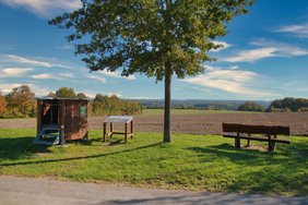 Das Bild zeigt die Aussicht vom Weitberg.