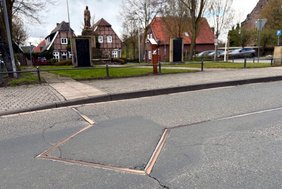 Metallband in der Daldruper Straße Dieses Foto zeigt das Metallband in der Daldruper Straße