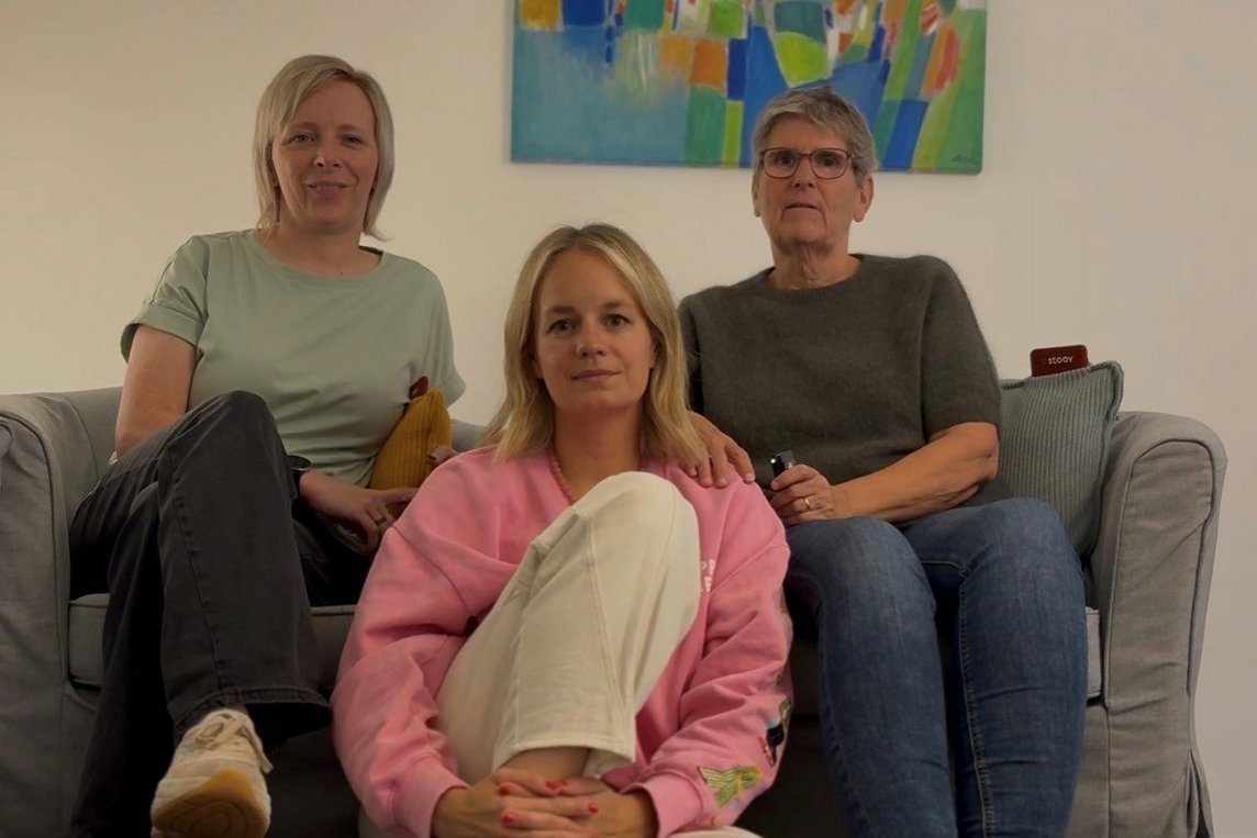 Josefine Haustein vom Ankerpunkt (li.), Alexa Strompen von donum vitea (re,.) und Isabell Wewers freuen sich über die große Beteiligung an der Online-Befragung und laden Interessierte zum Workshop ein.