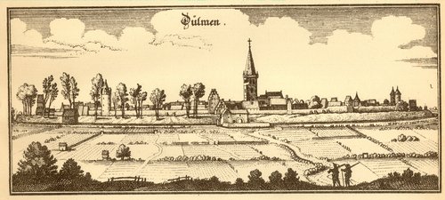 Merian-Zeichnung aus der Zeit des Dreißigjährigen Krieges