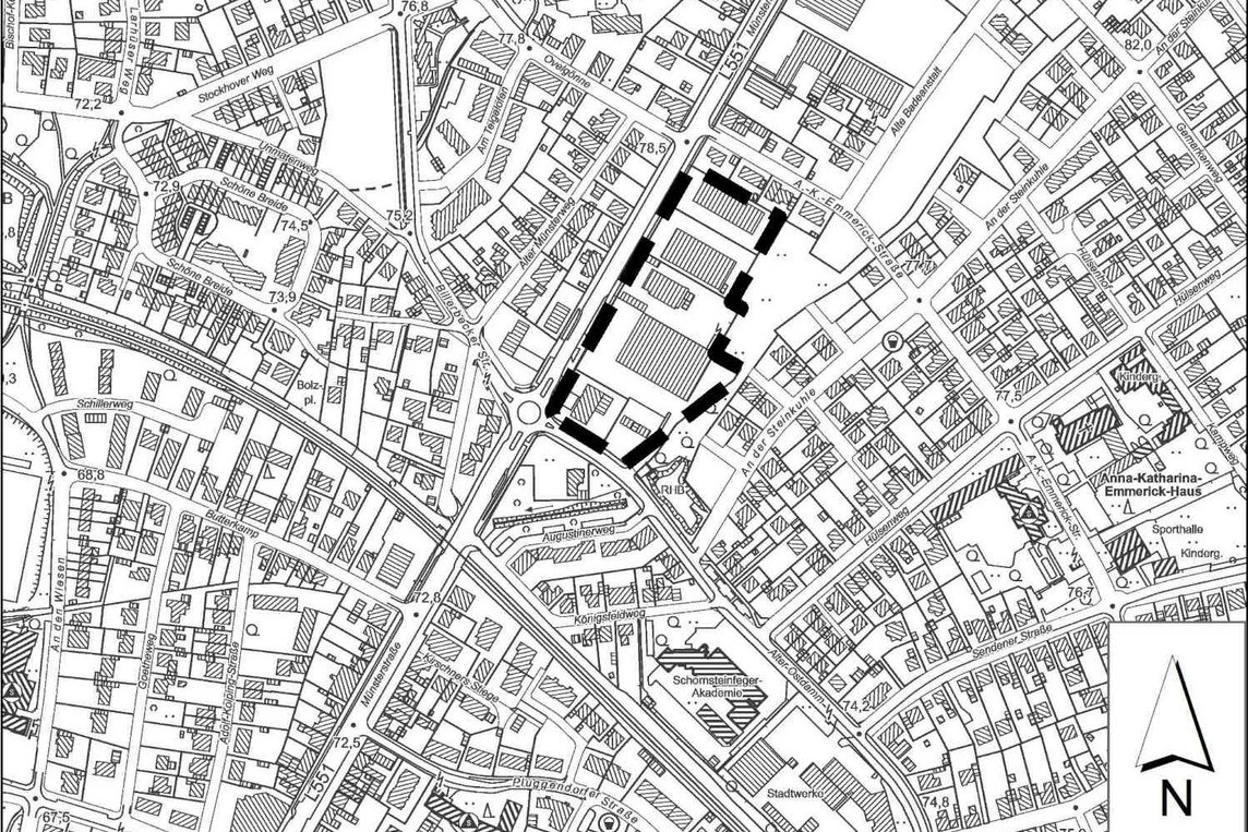 Diese Karte zeigt den Geltungsbereich der Planänderungen. 