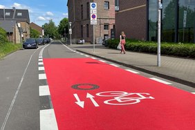 Fahrradstraße Friedrich-Ruin-Straße Dieses Foto zeigt die Friedrich-Ruin-Straße.