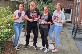 Dieses Foto zeigt Sabrina Rustige, Karsten Friebel, Silke Althoff, Susanne Kramer vom Kulturteam der Stadt Dülmen