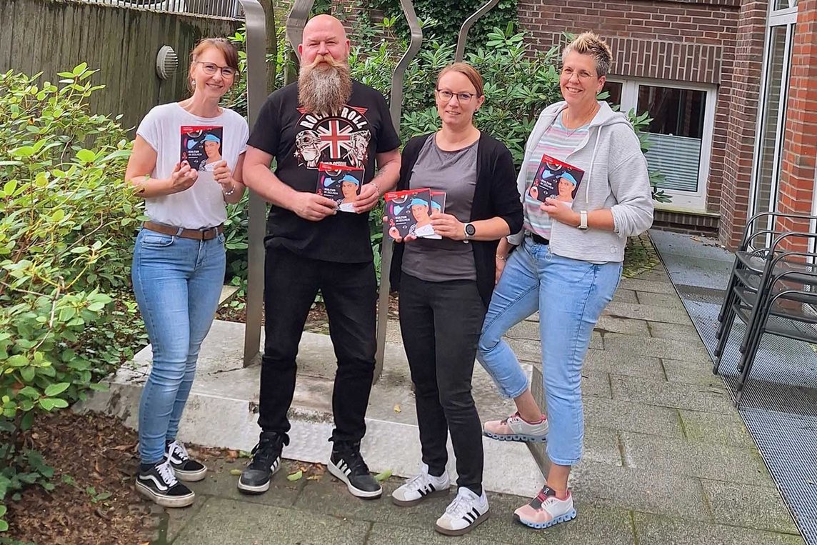 Dieses Foto zeigt Sabrina Rustige, Karsten Friebel, Silke Althoff, Susanne Kramer vom Kulturteam der Stadt Dülmen
