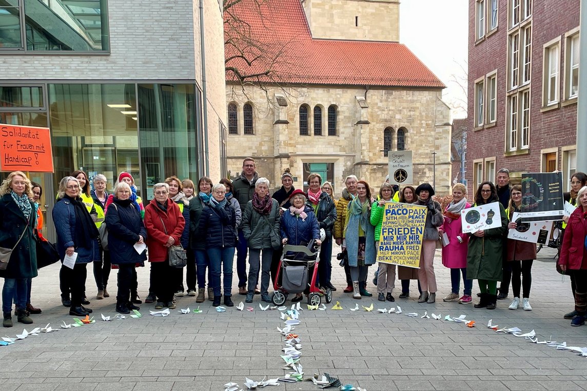 Demonstration am Equal Pay Day.