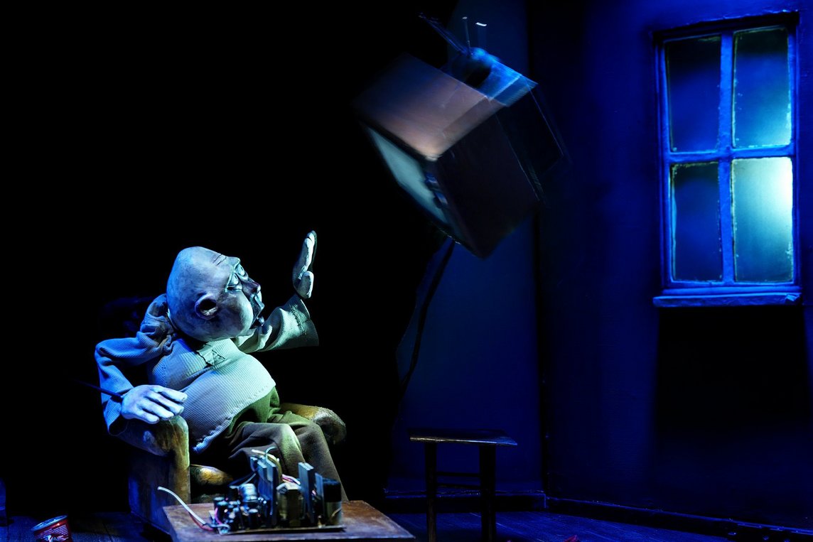 Dieses Foto zeigt eine Aufführung des Merlin Puppet Theatre aus Berlin