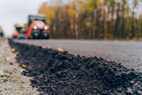 Straßenbauarbeiten Dieses Foto zeigt Straßenbauarbeiten