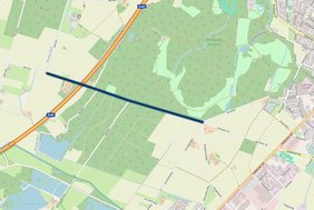 Sanierung Wirtschaftsweg 502 Die Karte zeigt das Teilstück, das jetzt saniert wird.