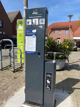 Rad-Servicestation in Hausdülmen Dieses Foto zeigt die Rad-Servicestation in Hausdülmen