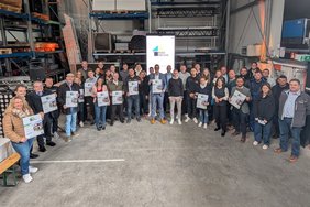 Veranstalter und Aussteller der Baumesse Dieses Foto zeigt Veranstalter und Aussteller der Baumesse