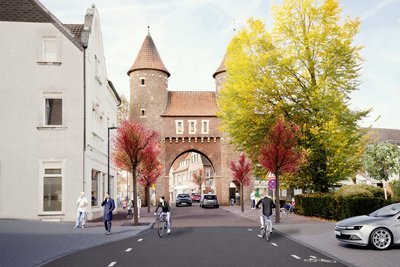 Im 3. Bauabschnitt soll der Bereich um das Lüdinghauser Tor aufgewertet werden.