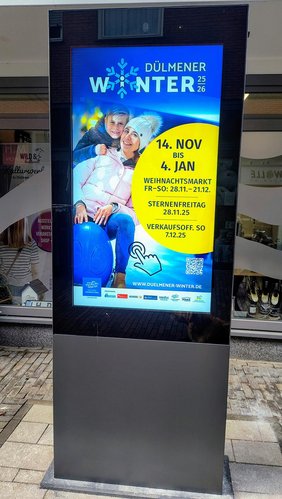 Dieses Foto zeigt die Infostele in der Viktorstraße