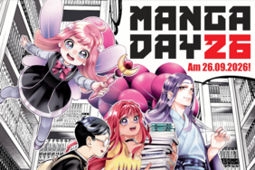 Zu sehen ist die obere Hälfte des Manga Day 26 Posters.
