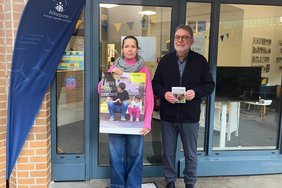 Dieses Foto zeigt Kathrin Rohlmann und Heinrich Bolle