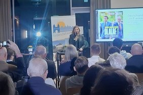 Zahlreiche interessierte Gäste begrüßte Pako-Vorsitzende Eva Vasmer zum deutsch-französischen Abend im Januar 2024. Foto: privat