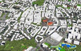 3D-Karte Stadt Dülmen Dieses Grafik zeigt einen Ausschnitt der 3D-Karte