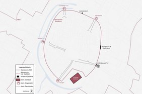 Historische Eingangstore Diese Karte zeigt die fünf historischen Eingangstore