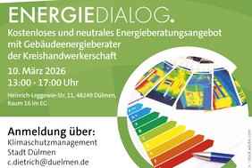 Das Bild zeigt ein Plakat zum Angebot.